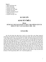 ĐÁNH GIÁ VIỆC BAN HÀNH VÀ THỰC THI CHÍNH SÁCH TÀI KHÓA Ở VIỆT NAM GIAI ĐOẠN 2008 – 2011