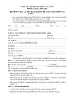 Tài liệu HỢP ĐỒNG ĐẠI LÝ THU BẢO HIỂM Y TẾ HỌC SINH SINH VIÊN ppt