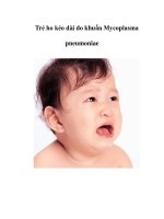 Tài liệu Trẻ ho kéo dài do khuẩn Mycoplasma pneumoniae ppt