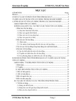 Phân tích tình hình quản lý và hiệu quả sử dụng vốn lưu động tại chi nhánh công ty TNHH bảo AN 