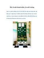 Tài liệu Hãy là một doanh nhân yêu môi trường ppt