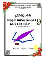 Bài giảng Bìa giáo án HĐNGLL đẹp