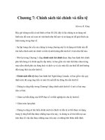 Tài liệu Kinh tế vĩ mô - Chương 7: Chính sách tài chính và tiền tệ doc