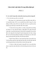 Tài liệu Giáo trình Luật kinh tế trong thẩm định giá (Phần 2) pdf