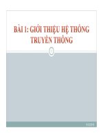 bài giảng hệ thống viễn thông