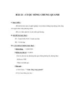 Tài liệu TNXH lớp 1 - BÀI 21 : CUỘC SỐNG CHUNG QUANH doc