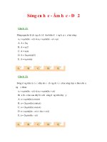 Tài liệu Sóng cơ học - Âm học - Đề 2 docx