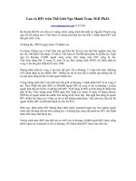 Tài liệu Lao và HIV trên Thế Giới docx