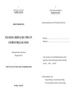 Xây dựng chiến lược công ty cổ phần nhựa đà nẵng 