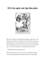 Tài liệu 10 lý do ngăn cản bạn làm giàu docx