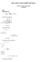 Tài liệu CƠ SỞ THIẾT KẾ MÁY docx