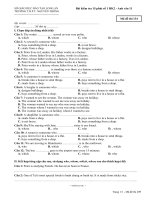 Gián án Mã Đề 134 KTTX AV11 S1 HK2