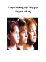 Tài liệu 8 mẹo nhỏ trong cuộc sống giúp nâng cao tuổi thọ pdf