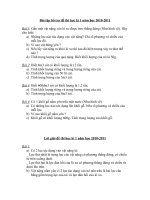 Gián án Bài tập bổ trợ đề thi học kì 1 môn Vật lý 6 năm học 2010-2011