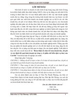 Hoàn thiện tổ chức kế toán doanh thu, chi phí và xác định kết quả kinh doanh tại công ty cổ phần chế biến dịch vụ thuỷ sản cát hải 