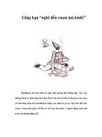 Tài liệu Giúp bạn “nghĩ đến rượu mà kinh!” pdf