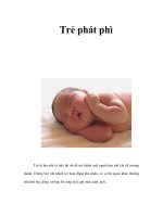 Tài liệu Trẻ phát phì pptx