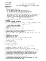 Gián án de cuong on tap hk2 khoi 10