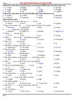 Tài liệu ĐỀ THI KHẢO SÁT CL GIỮA HK2