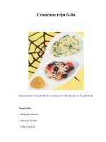 Tài liệu Couscous trộn ô-liu doc
