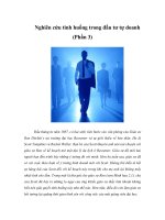 Tài liệu Nghiên cứu tình huống trong đầu tư tự doanh (Phần 3) ppt