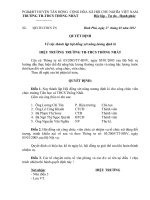 Bài giảng Quyết định thành lập Hội đồng xét nâng lương