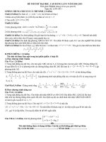 Bài giảng Đề thi thử DH lan 1 hay (hơi khó)