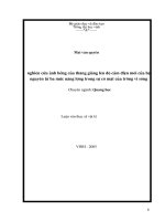 Nghiên cứu ảnh hưởng của thăng giáng lên độ cảm điện môi của hệ nguyên tử ba mức năng lượng trong sự có mặt của trường vi sóng 