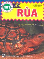 101 cách nuôi những con vật đáng yêu 5 rùa 