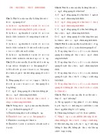 Tài liệu Bài tập trắc nghiệm chương VIII: lượng tử ánh sáng + đáp án pdf