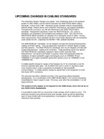 Tài liệu UPCOMING CHANGES IN CABLING STANDARDS (2) pptx