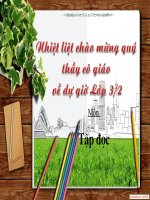 Bài soạn tập đọc lớp 3:bận