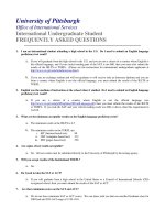 Tài liệu INTERNATIONAL UNDERGRADUATE STUDENT- FREQUENTLY ASKED QUESTION pptx