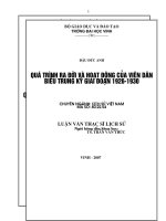 Quá trình ra đời và hoạt động của viện dân biểu trung kỳ giai đoạn 1926   1930 