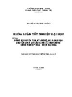 Đảng bộ huyện tân kỳ (nghệ an) lãnh đạo chuyển dịch cơ cấu kinh tế theo hướng công nghiệp hoá   hiện đại hoá 