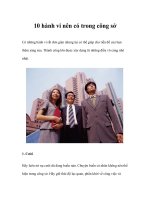 Tài liệu 10 hành vi nên có trong công sở pptx