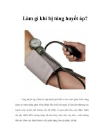 Tài liệu Làm gì khi bị tăng huyết áp? pdf