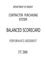 Tài liệu CONTRACTOR PURCHASING SYSTEM BALANCED SCORECARD ppt
