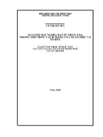 So sánh ngữ nghĩa đại từ nhân xưng trong thơ trước cách mạng của xuân diệu và tố hữu 
