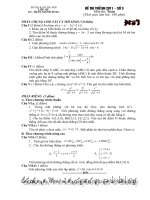 Bài giảng Đề thi thử 3 + ĐA (full)