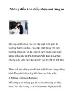 Tài liệu Những điều khó chấp nhận nơi công sở ppt