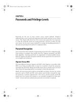 Tài liệu Passwords and Privilege Levels pdf