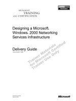 Tài liệu Designing a Microsoft® Windows® 2000 Networking Services Infrastructure ppt