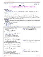 Bài giảng Giao an Hình học 10 tuan 22