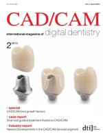 Tạp chí nha khoa CAD/CAM Vol4 tháng 2/2013