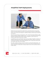 Tài liệu Simplified VoIP Deployments ppt