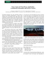 Tài liệu Fuzzy Logic and NeuroFuzzy Applications in Industrial Automation doc