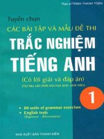 Tuyển chọn các bài tập và mẫu đề thi trắc nghiệm tiếng anh theo chủ điểm 1 