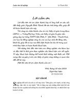 Nghiên cứu lựa chọn nội dung môn học thể dục tự chọn cho học sinh trường THPT yên định i yên đinh thanh hoá 