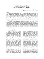 Thiết kế và thi công máy gấp và ép TAB FOLDER 